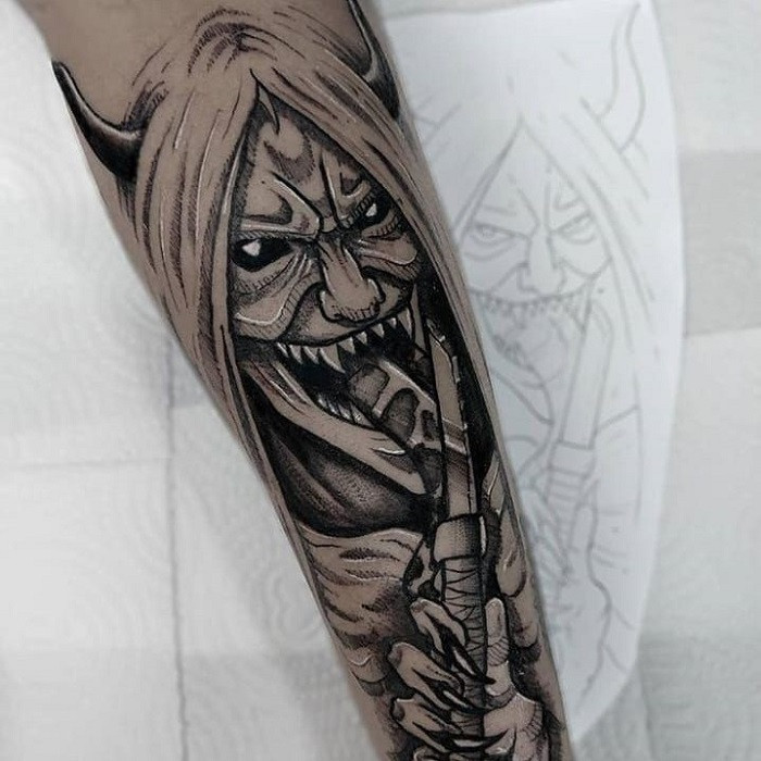 Historical Depiction of Reaper Death Seal Tattoo