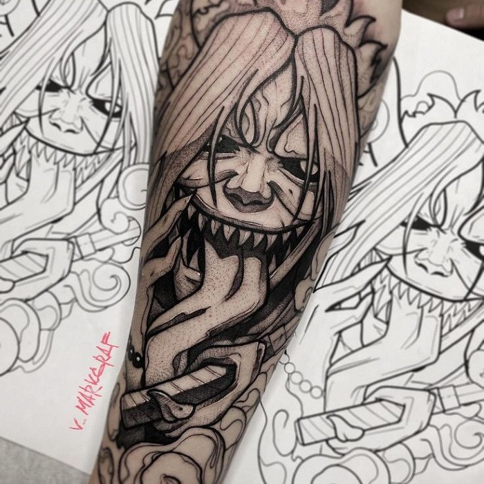 Reaper Death Seal Tattoo Idea 3