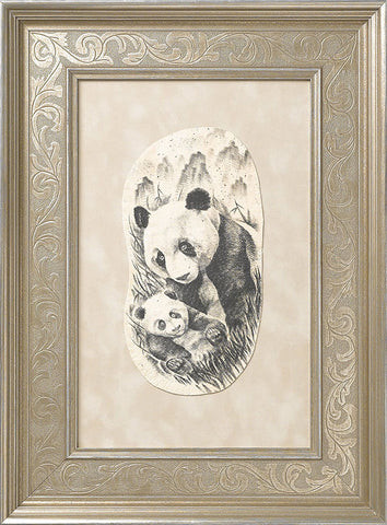 Panda tattoo on preserved skin from Save My Ink Forever