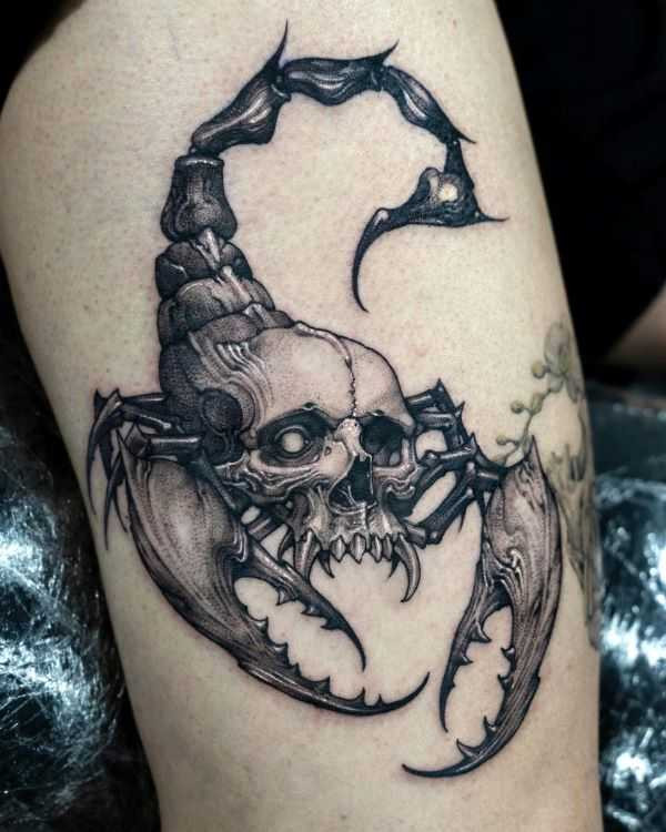 Skull Scorpion Tattoo | G.ghost