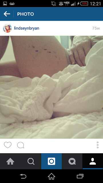 Harry Potter tattoo on the left thigh with the phrase "Mischief Managed" and footsteps added after the divorce