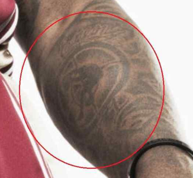 Shaquille O'Neal's massive target tattoo with an unknown reason behind it