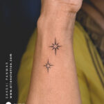 Small star tattoo on the wrist