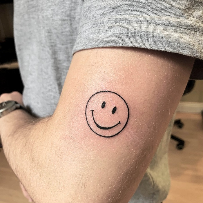 Smiley Face Tattoo Placement