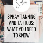Woman getting a spray tan