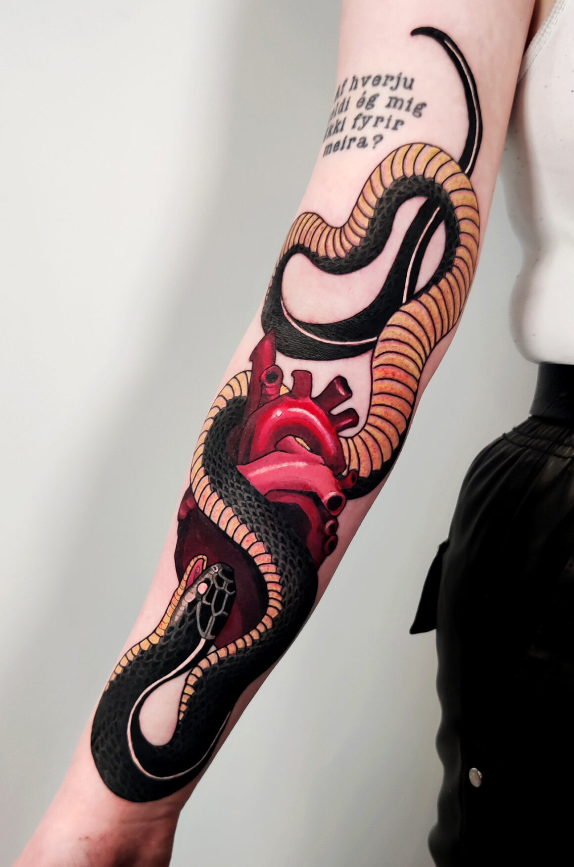Illustrative Reaper Tattoo on Thigh
