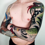 Detailed Grim Reaper Tattoo on Arm