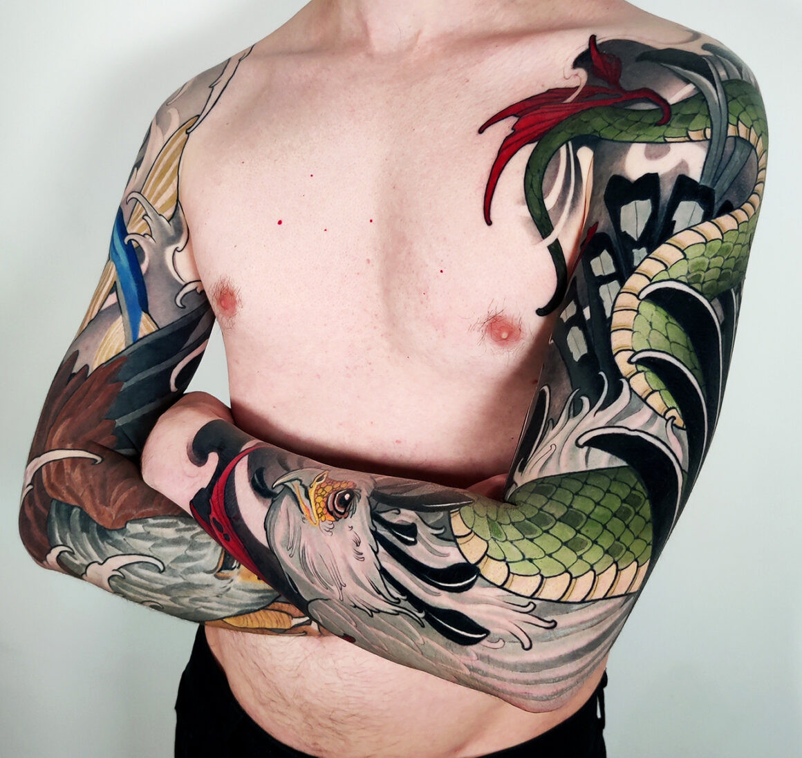 Detailed Grim Reaper Tattoo on Arm