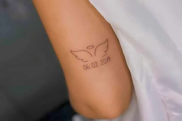 Tattoo of angel wings