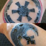 Tattoo scabbing example