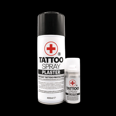Tattoo Spray Plaster, an easy-to-apply option for protecting new tattoos from dirt and germs