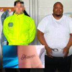 Tattoo symbolizing ownership and control by human traffickers