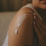 Woman Applying Skincare