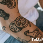 Henna tattoo on a hand with intricate designs