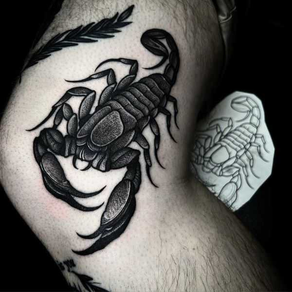 Knee Scorpion Tattoo | jaredxhughes