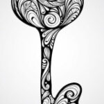 Key Tattoo Design Idea