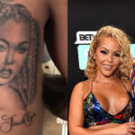 Tattoo of Jacklyn Smith, DC Young Fly and Jacklyn