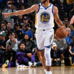 Steph Curry's geometric animal tattoos on his right leg, representing each of his children with unique symbols.