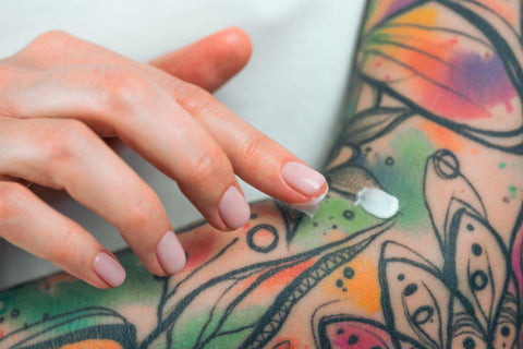 Exfoliating wash for tattoo