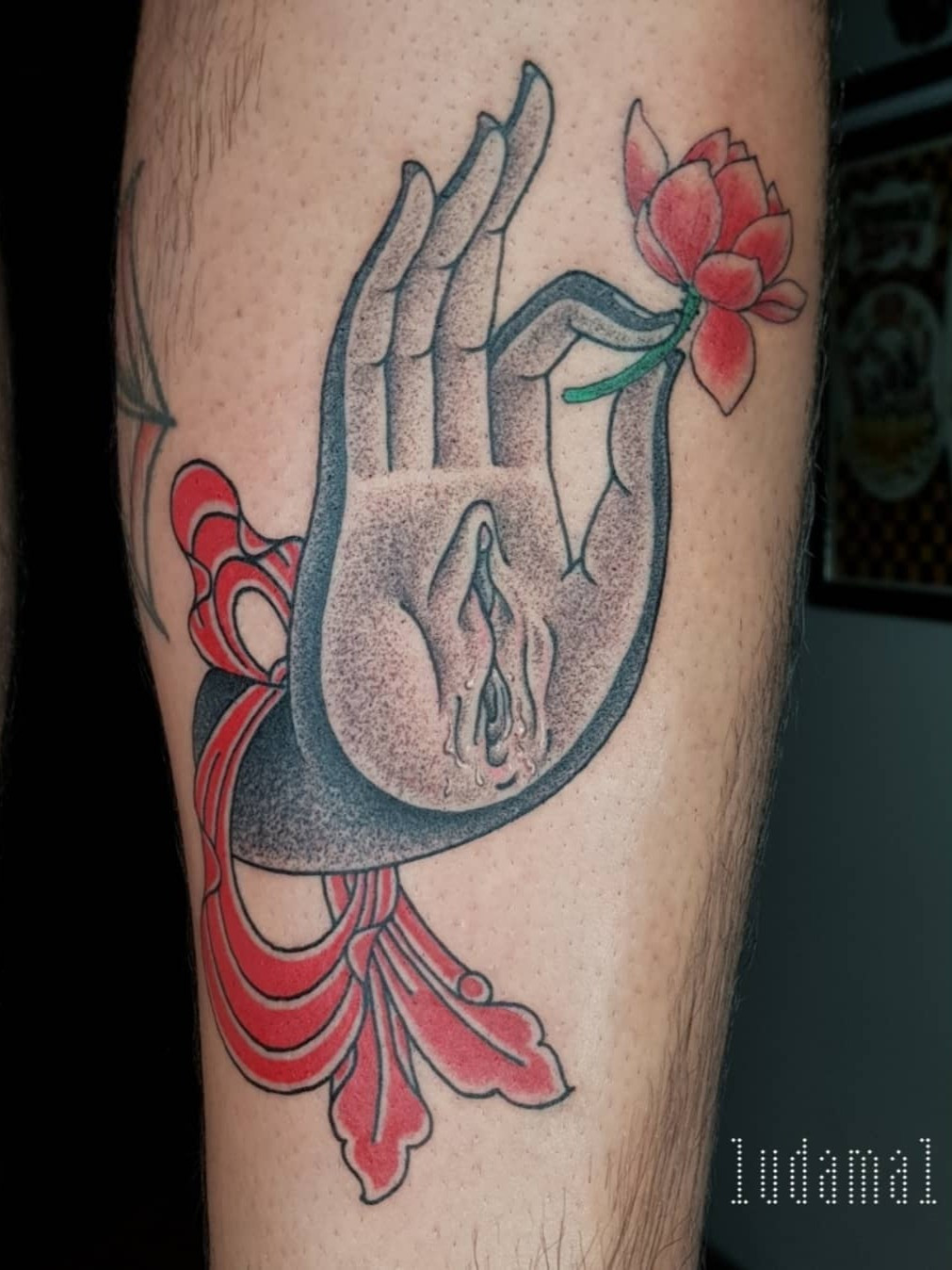 A collection of hand of Buddha tattoos in various mudras