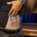 Sal Vulcano sporting his Jaden Smith tattoo