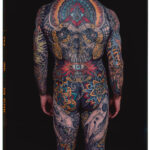 Classic depiction of a Rock of Ages tattoo