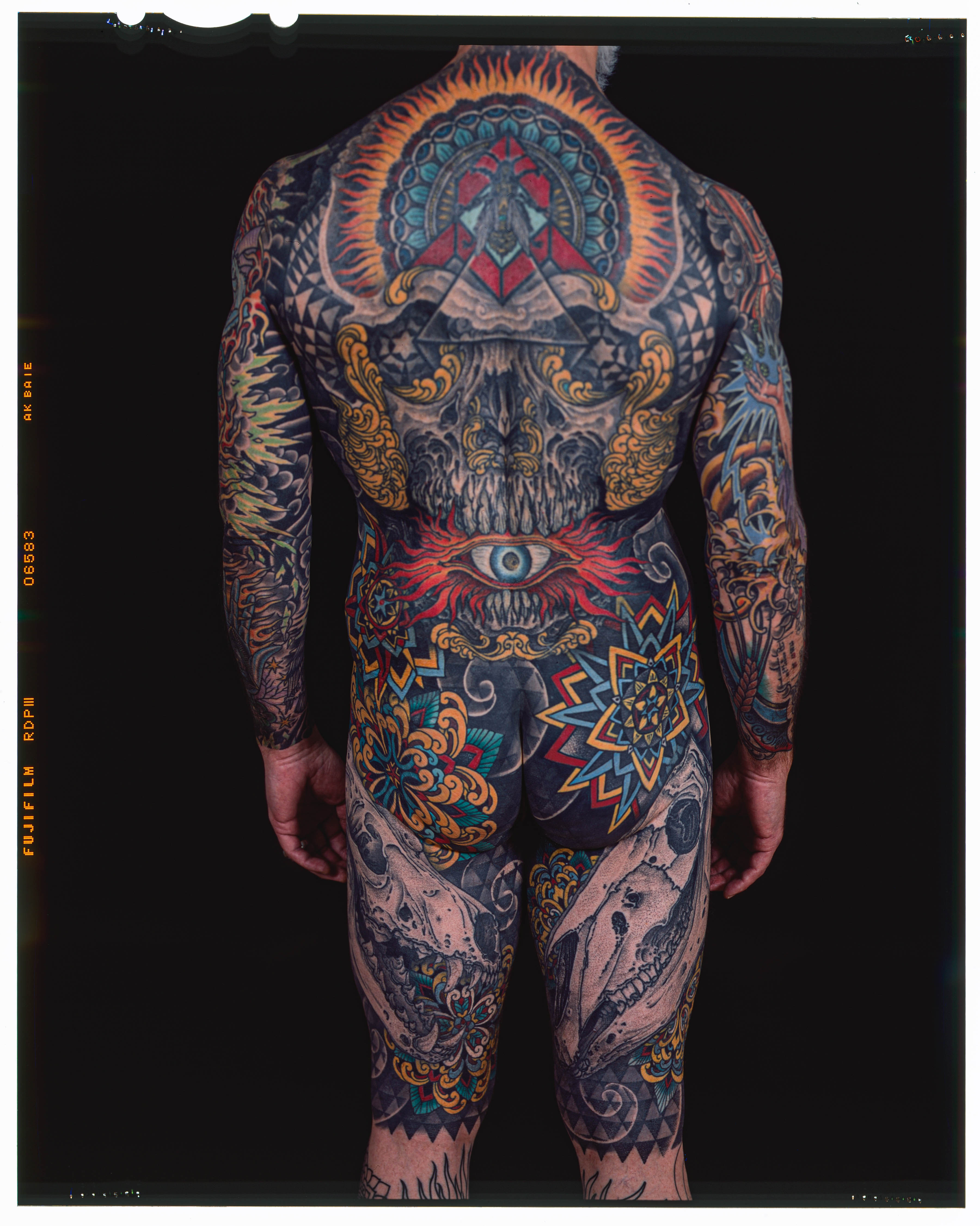 Classic depiction of a Rock of Ages tattoo