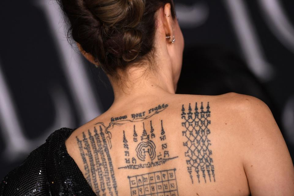 Angelina Jolie's Know Your Rights Tattoo