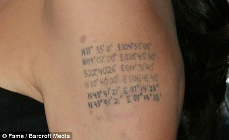 Angelina Jolie Tattoo