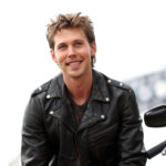 Austin Butler with temporary tattoos for his role in The Bikeriders