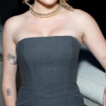 Ava Phillippe attends Tiffany & Co. Blue Book Celebration in Beverly Hills, showcasing her arm tattoos.