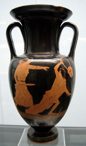 Greek Vase Depicting Tattoos on Thracian Women