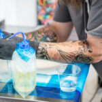 Tattoo Green Soap Bottle