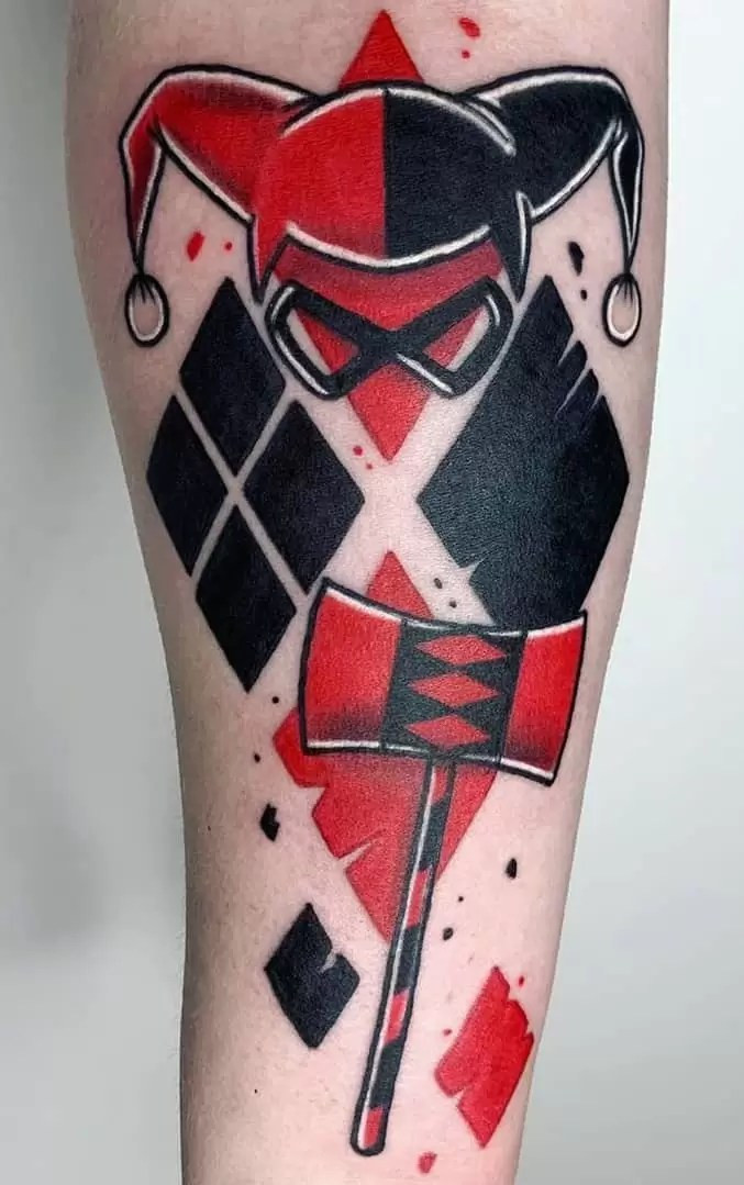 Harley Quinn Tattoo Diamond