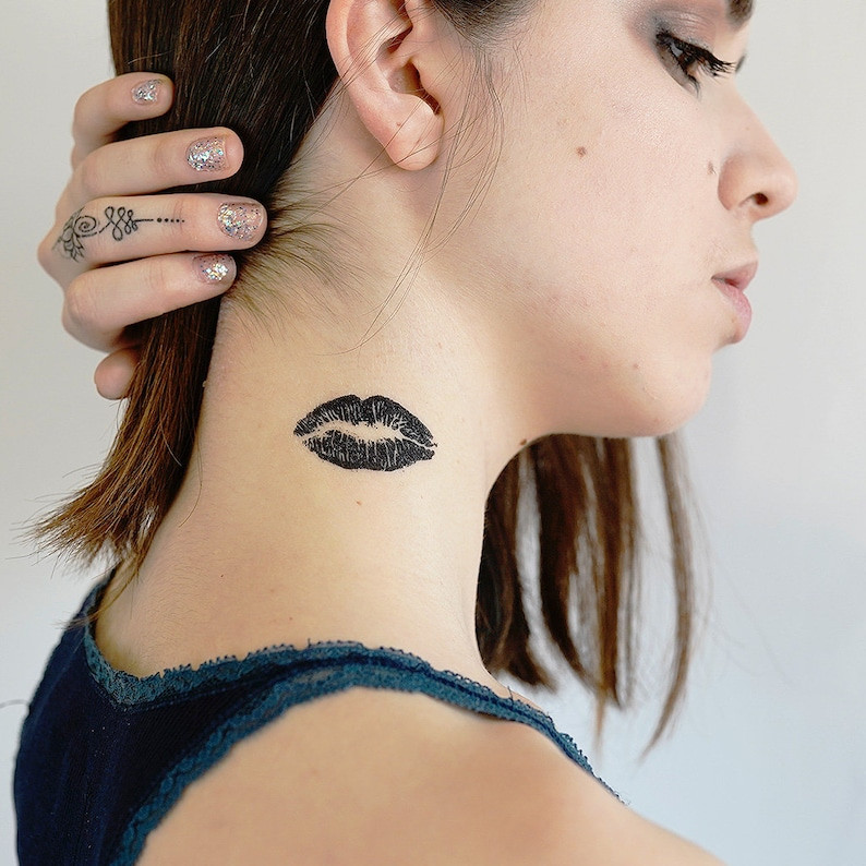 Lip Tattoo on Neck: Expressing Individuality and Style