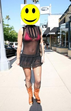 A person with a nice chest piece do not wear a fishnet tank or a vest with no shirt.