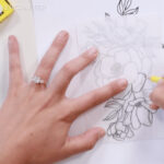 Floral Inkbox tattoo design on forearm