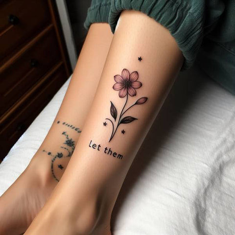 Let Them Birth Flower Tattoo