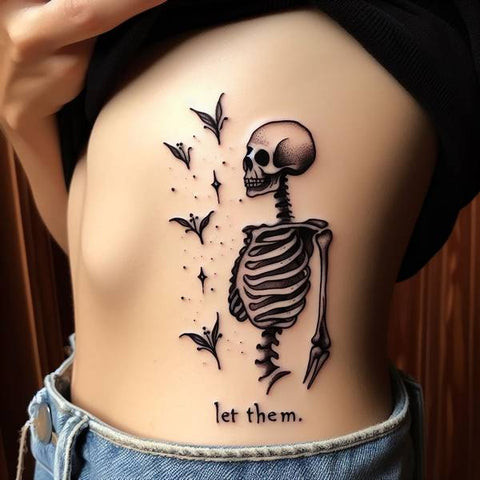 Let Them Skeleton Tattoo