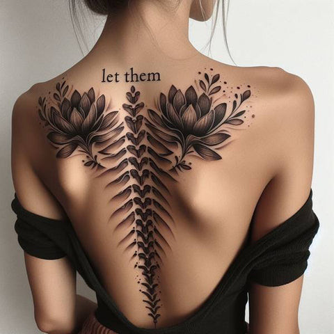 Let Them Spine Tattoo