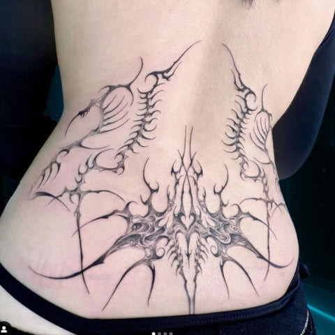 Cybersigilism Tattoo on Lower Back