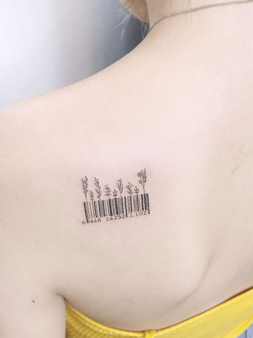 Barcode tattoo by brosinktattoos