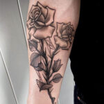 Rose Tattoo with Skillful Shading