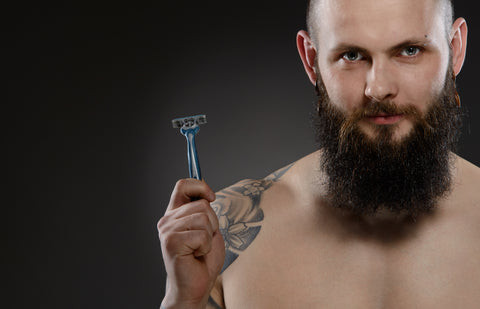 Proper shaving technique is essential to avoid irritating a healed tattoo