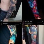 Galaxy tattoo sleeves