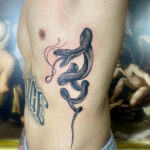 Snake Rib Tattoos for Men