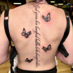 Intricate spine tattoo design demonstrating high level of artistic skill and detail