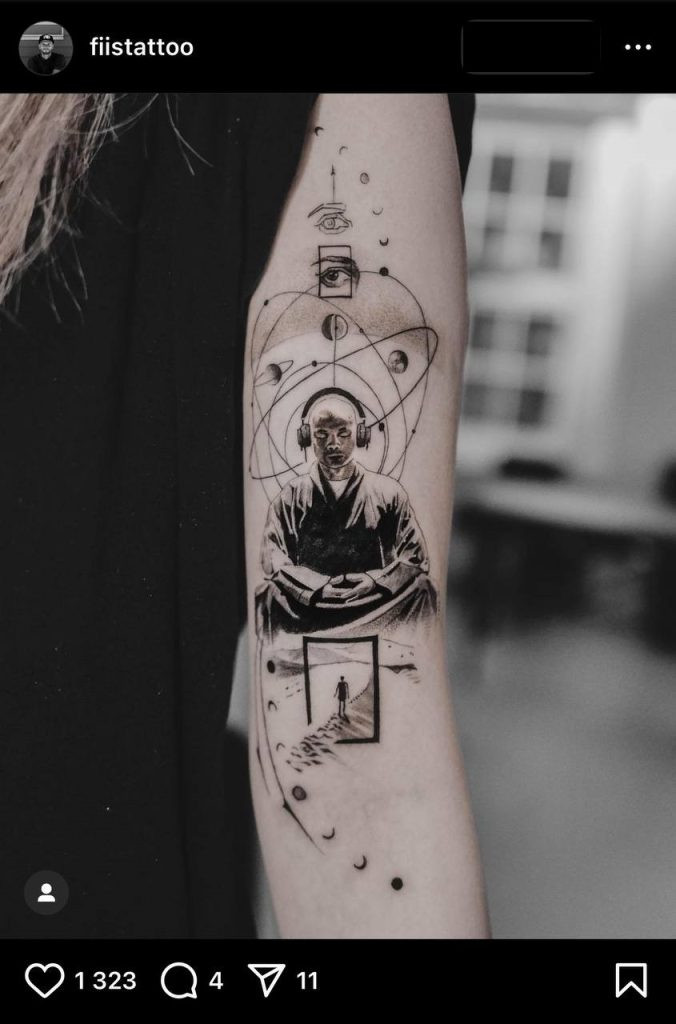 Spiritual universe tattoo