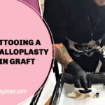 A tattooist mixing ink ready to tattoo a phalloplasty skin graft scar