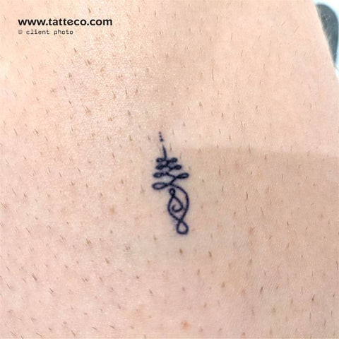 Unalome Temporary Tattoo
